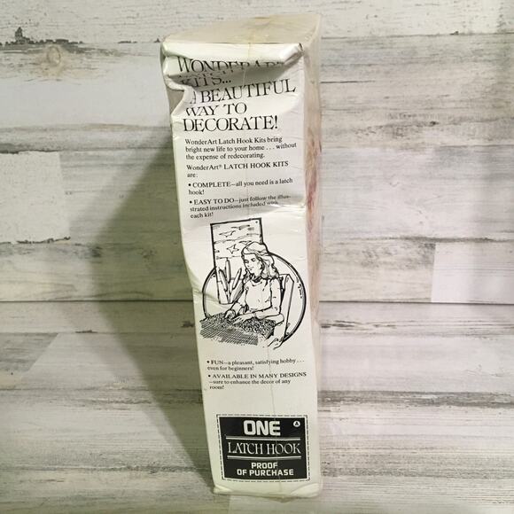 Select Your Own Initial Wonderart Latch Hook Rug Kit 4748 NEW SEALED 20 x 27 - Picture 4 of 7